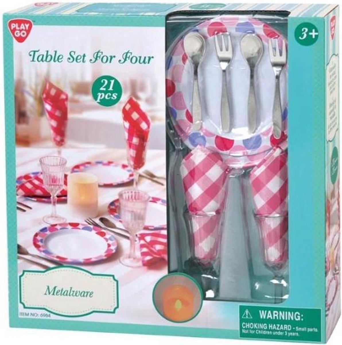 TAFELSET 4 PERS 21 ST