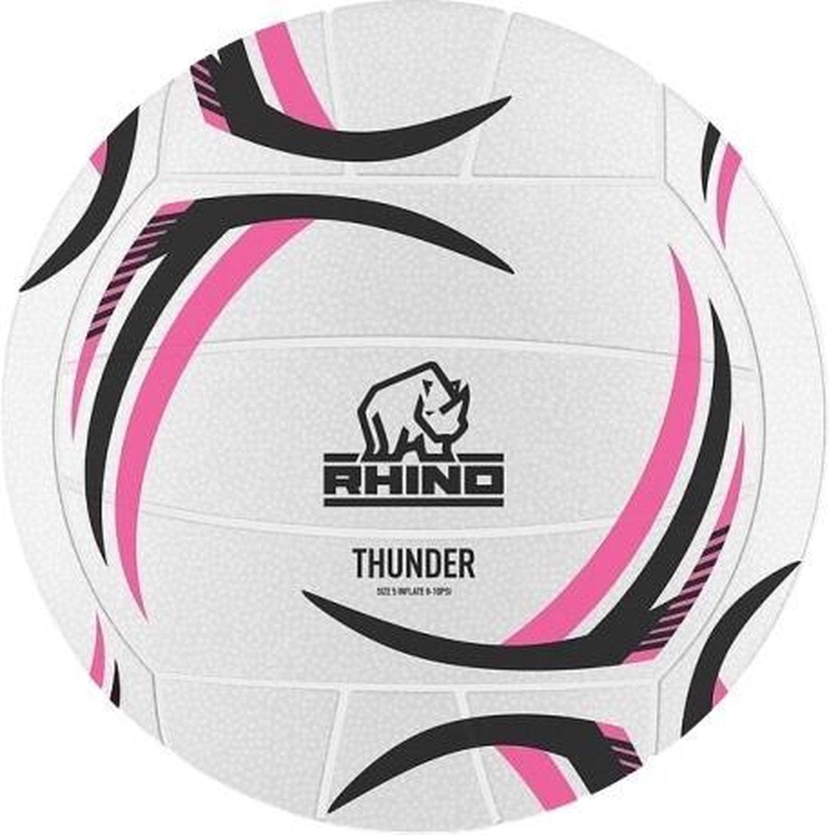 Rhino Netbal Thunder Nylon Wit/roze/zwart Maat 4