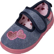 Playshoes Ballerina's Meisjes Textiel Blauw/roze Maat 28/29