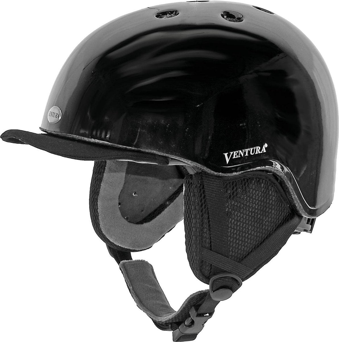 Ventura Skihelm Cool Junior Zwart Maat 50-54 Cm