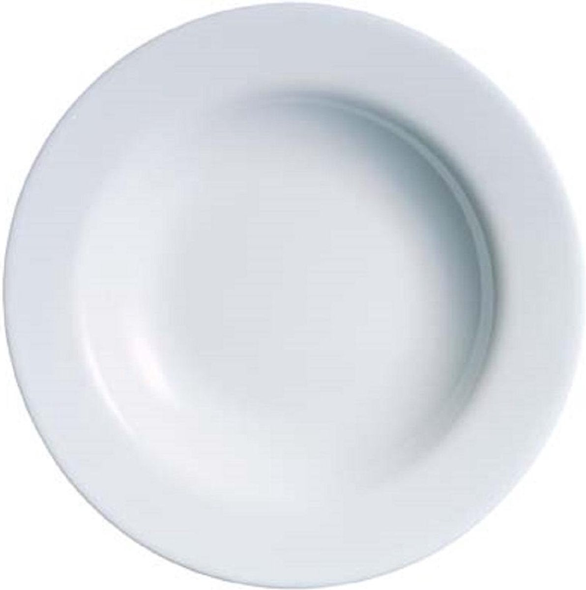 Arcoroc Evolution Servies - Diepe Borden - Wit - D22cm - Glas - (set van 6) En Yourkitchen E-kookboek - Heerlijke Smulrecepten
