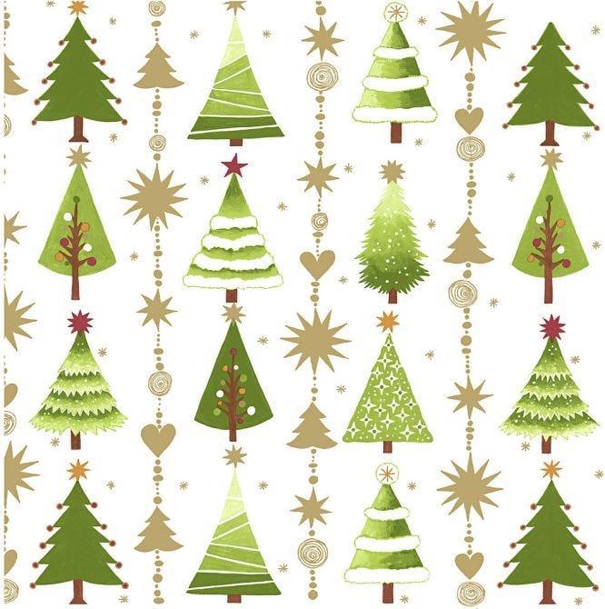 Table Napkins. Fine little trees. size 33x33 cm. 20 pc/ 1 pack