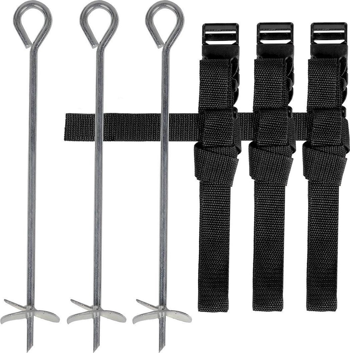 Trampoline Verankeringset - VirtuFit Trampoline Grondankers - 305 en 366 cm
