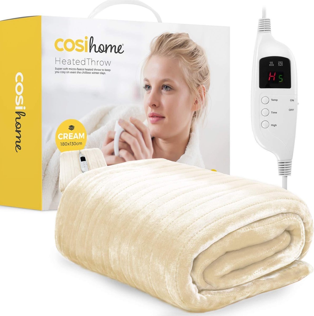 Cosi® XL - elektrische deken -  180 x 130 cm beige