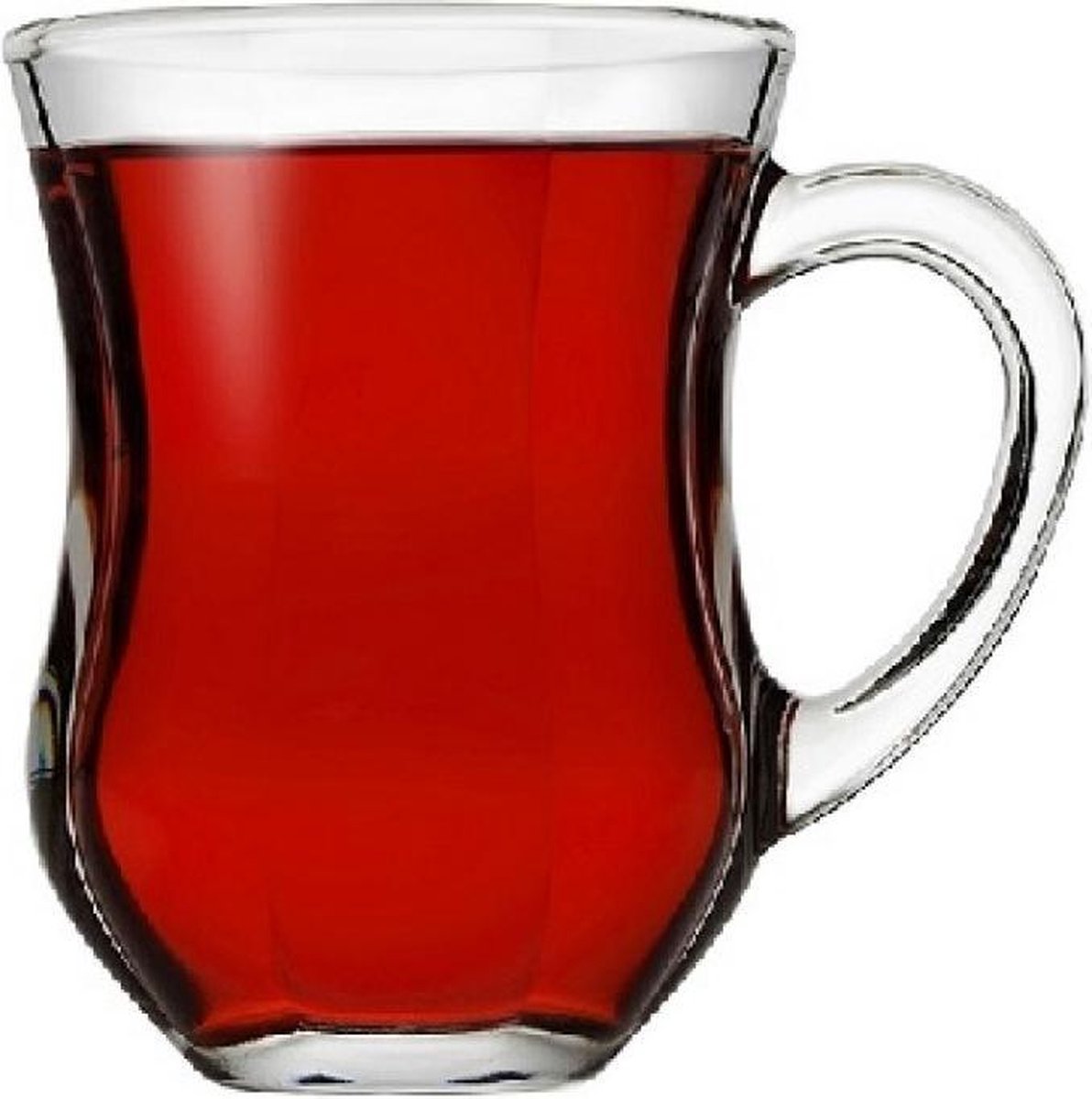 Pasabahce Dem - Theeglazen Met Oor - Set van 6 - 140 ml