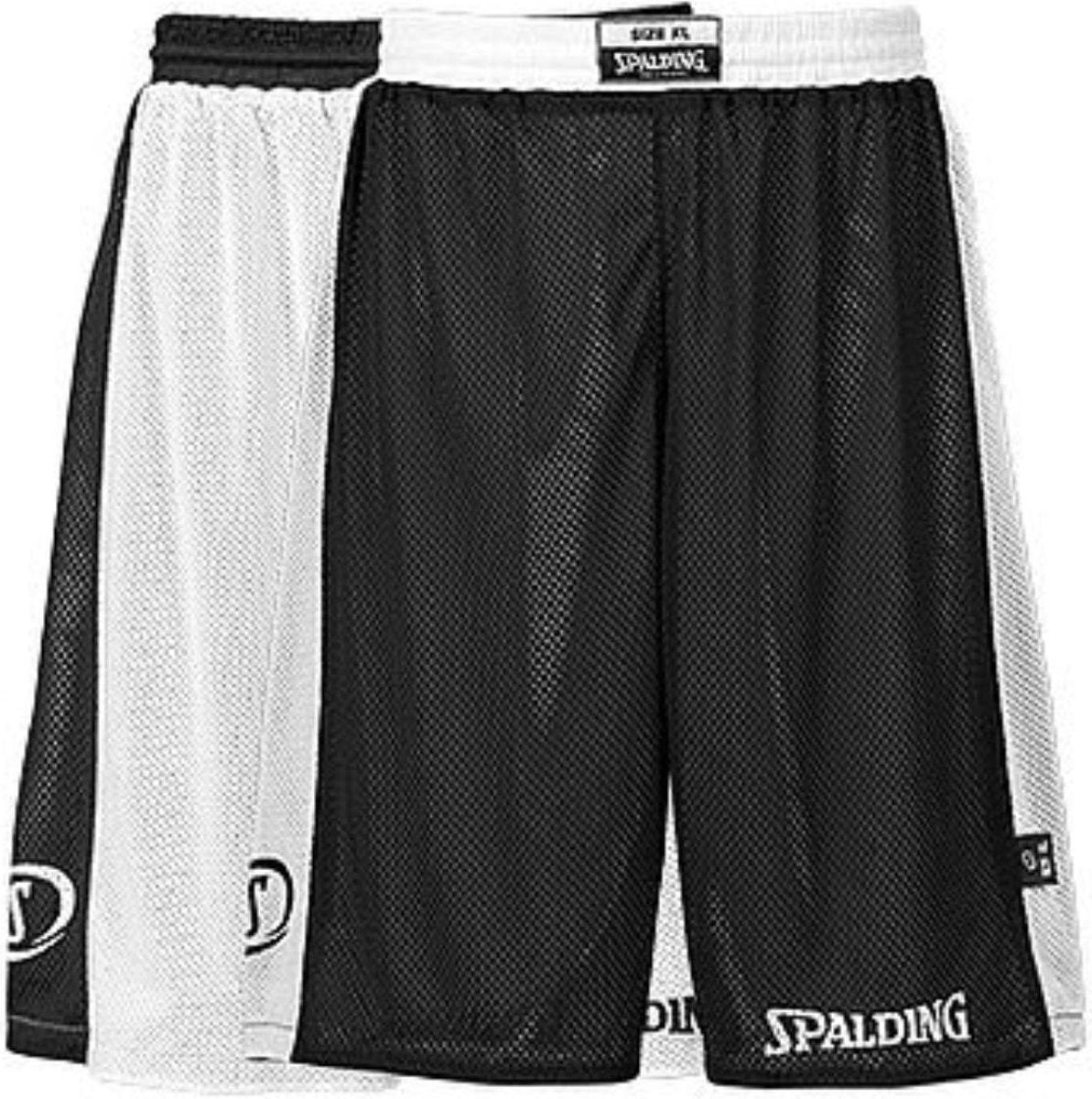 Spalding Essential Rev. Short Unisex - Zwart / Wit - maat 140