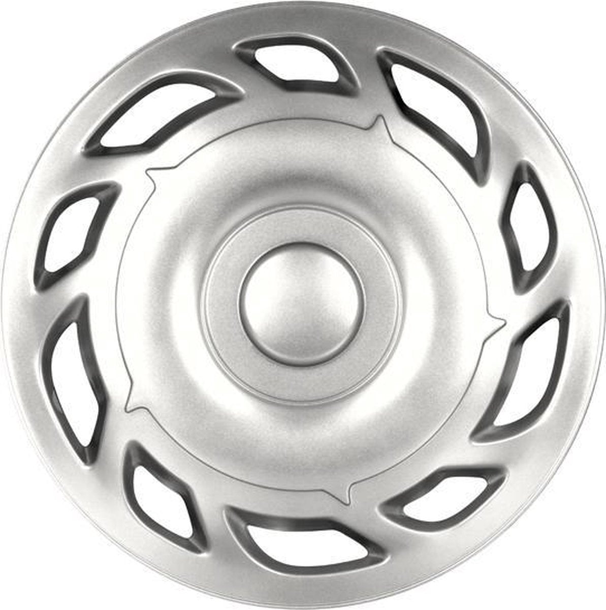 Carpoint Wieldoppen Tino 12 Inch Abs Zilver Set Van 4