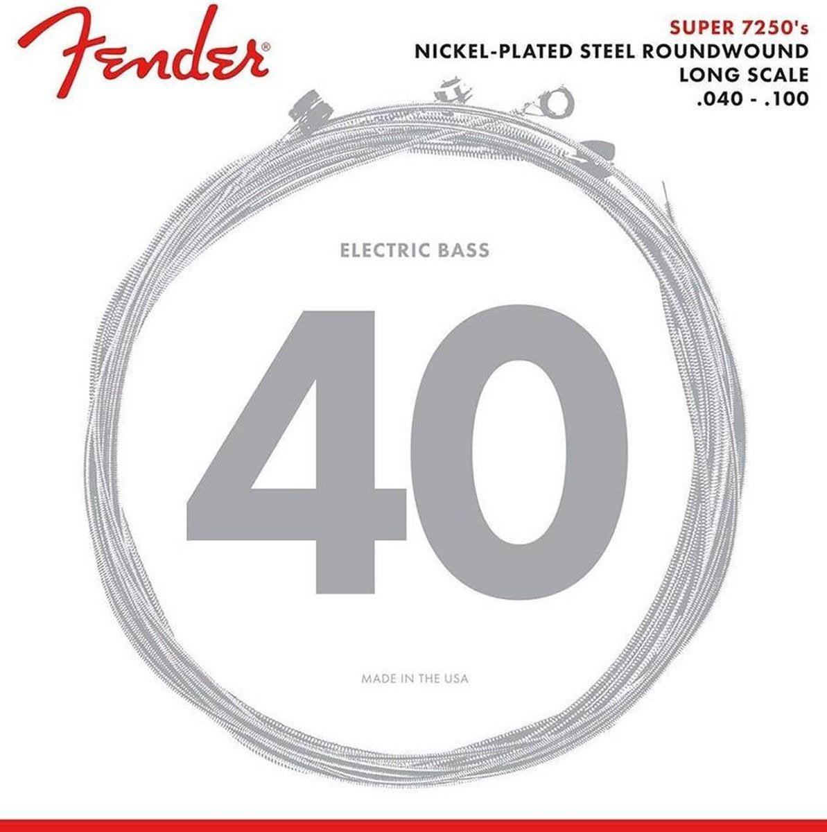 Snarenset elektrische basgitaar Fender F-7250L Light