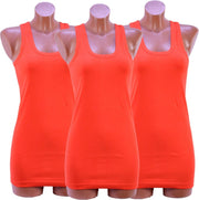 3 Pack dames hemd - 100% katoen - lichtrood  - Maat XL