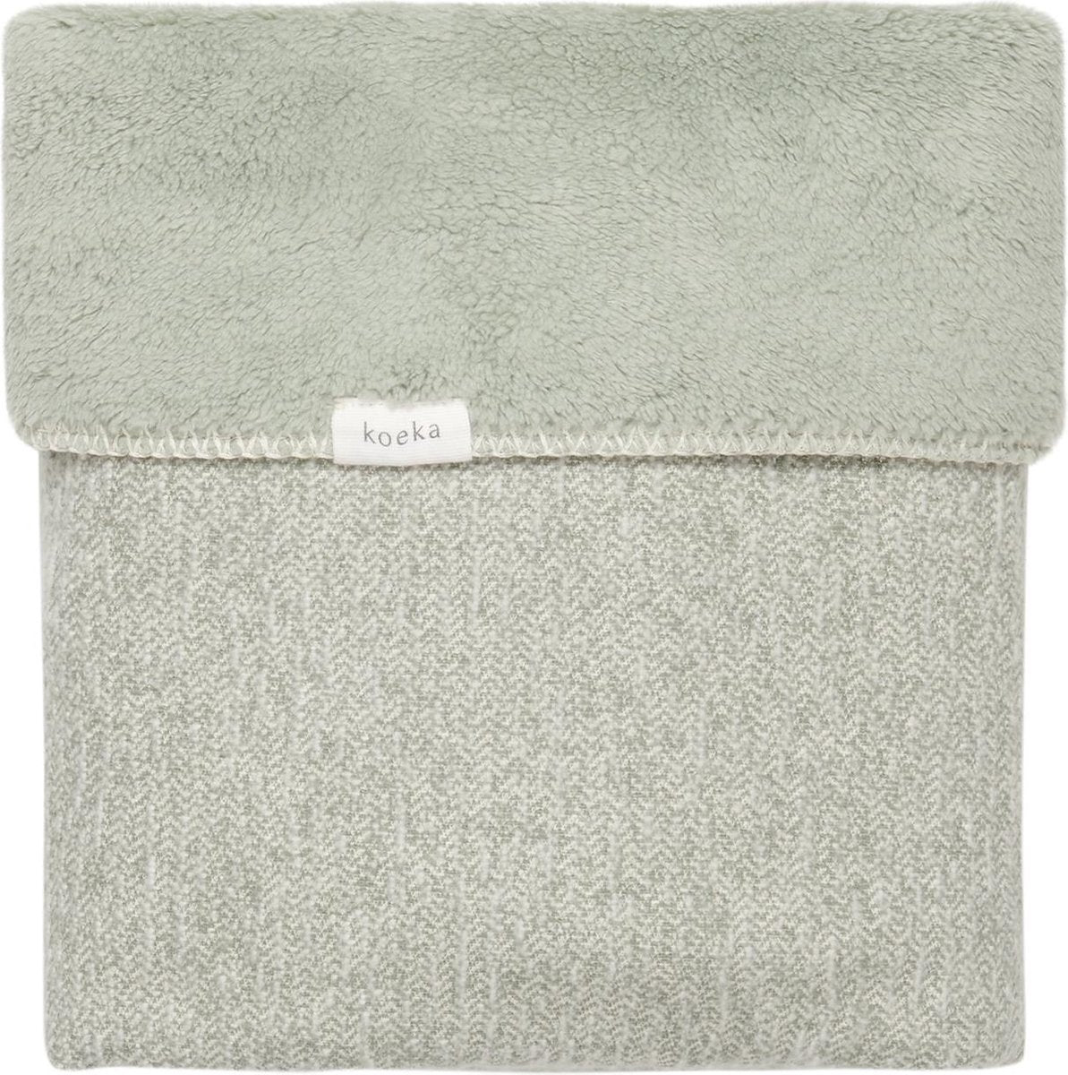 Koeka Wiegdeken Vigo teddy - shadow green/leaf 75x100cm