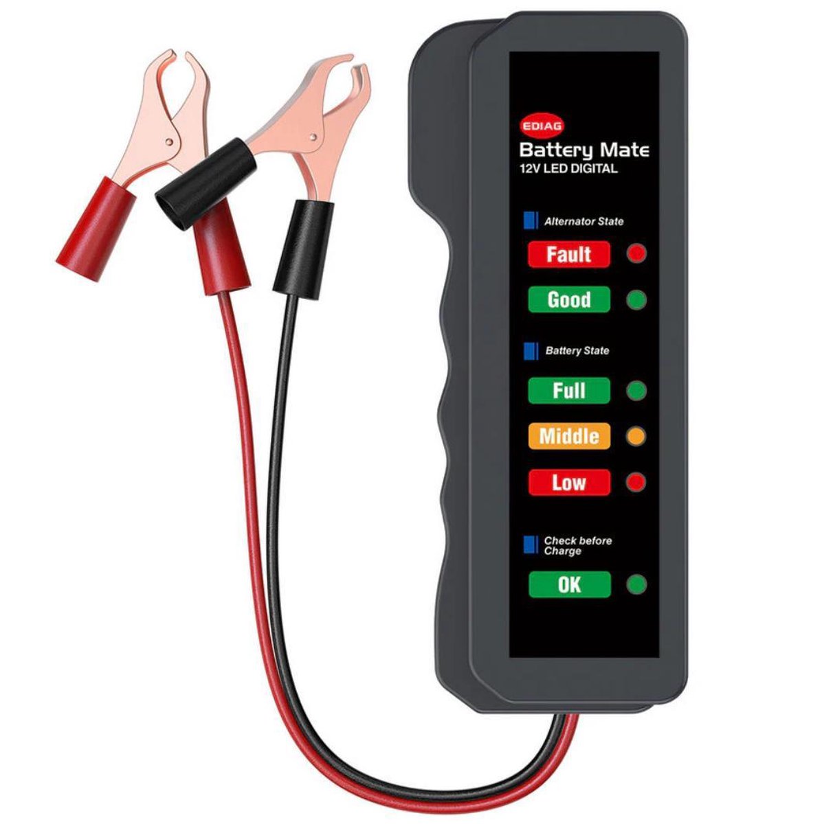 WiseGoods - Accu Tester Auto Batterij - Accu en Dynamo Tester - 12 V - Auto - Motor - Boot