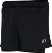 Newline Core 2in1 Short Dames - zwart - maat XS