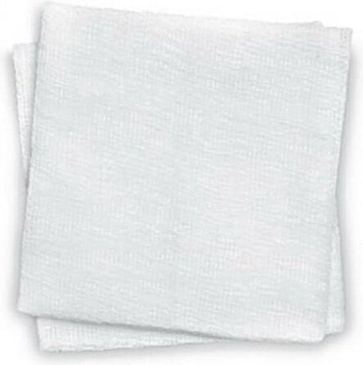 50 Steriele gaasjes - 20x20 gevouwen 10x10 cm - Inclusief fles Jodium