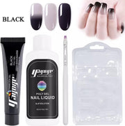 Yayoge chameleon polygel kleur zwart zonder lamp polygel starterpakket polygel starters kit nail art