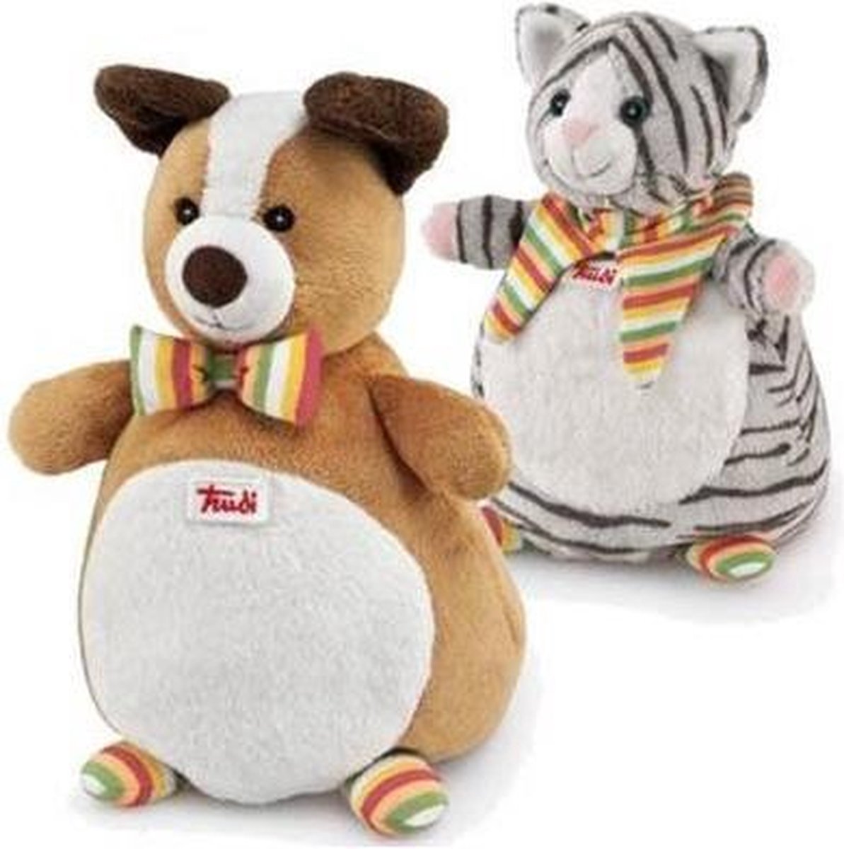 Trudi Handpop Kat en hond Duo set