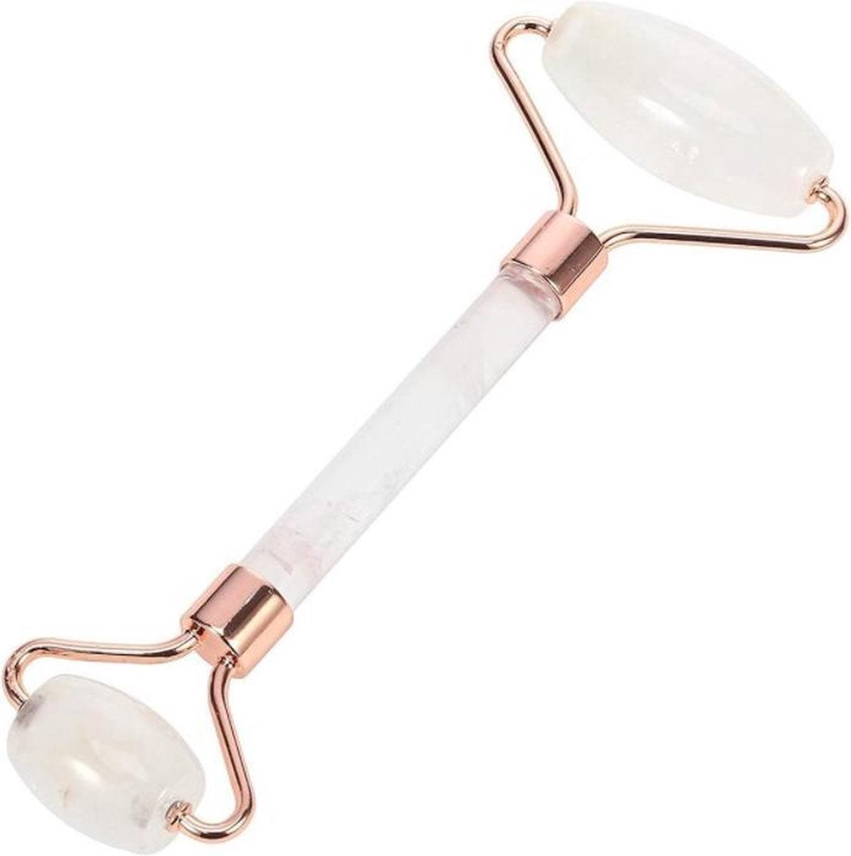 Falkann verbeterde Jade Roller - Gezichtsroller - Face Roller - White Crystal Quartz Roller - Inclusief Unieke Opbergdoos