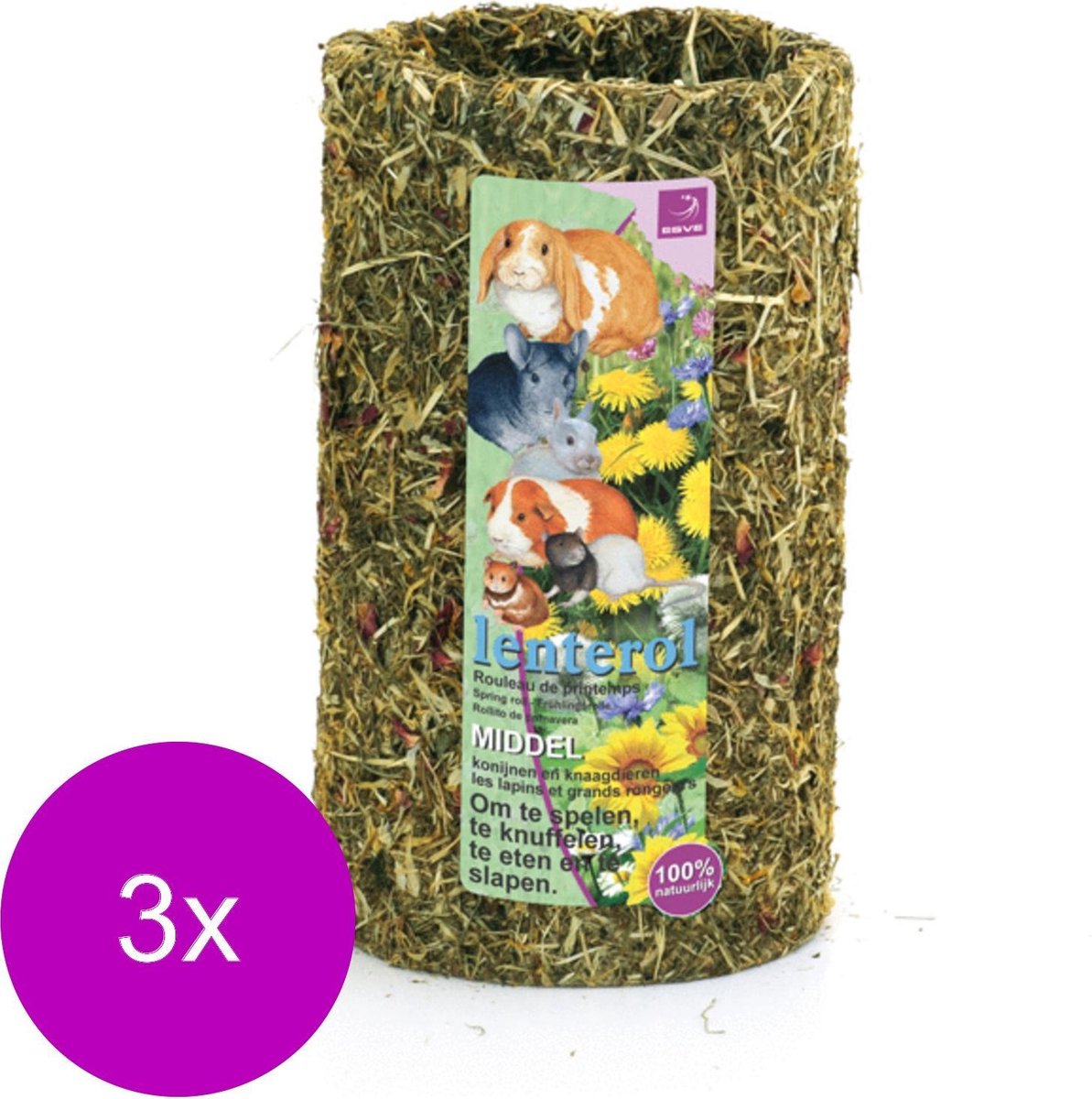 Esve Lenterol M - Knaagdiersnack - 3 x 25x15 cm