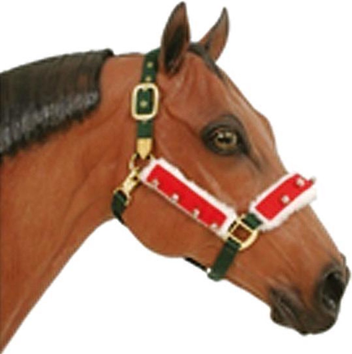 S2g Halterdecoratie Christmas Katoen Rood/wit 3 Stuks