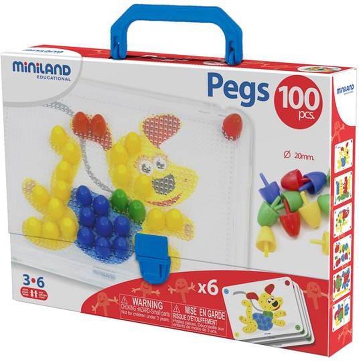 Miniland Mozaiekspel Pegs - 20 mm