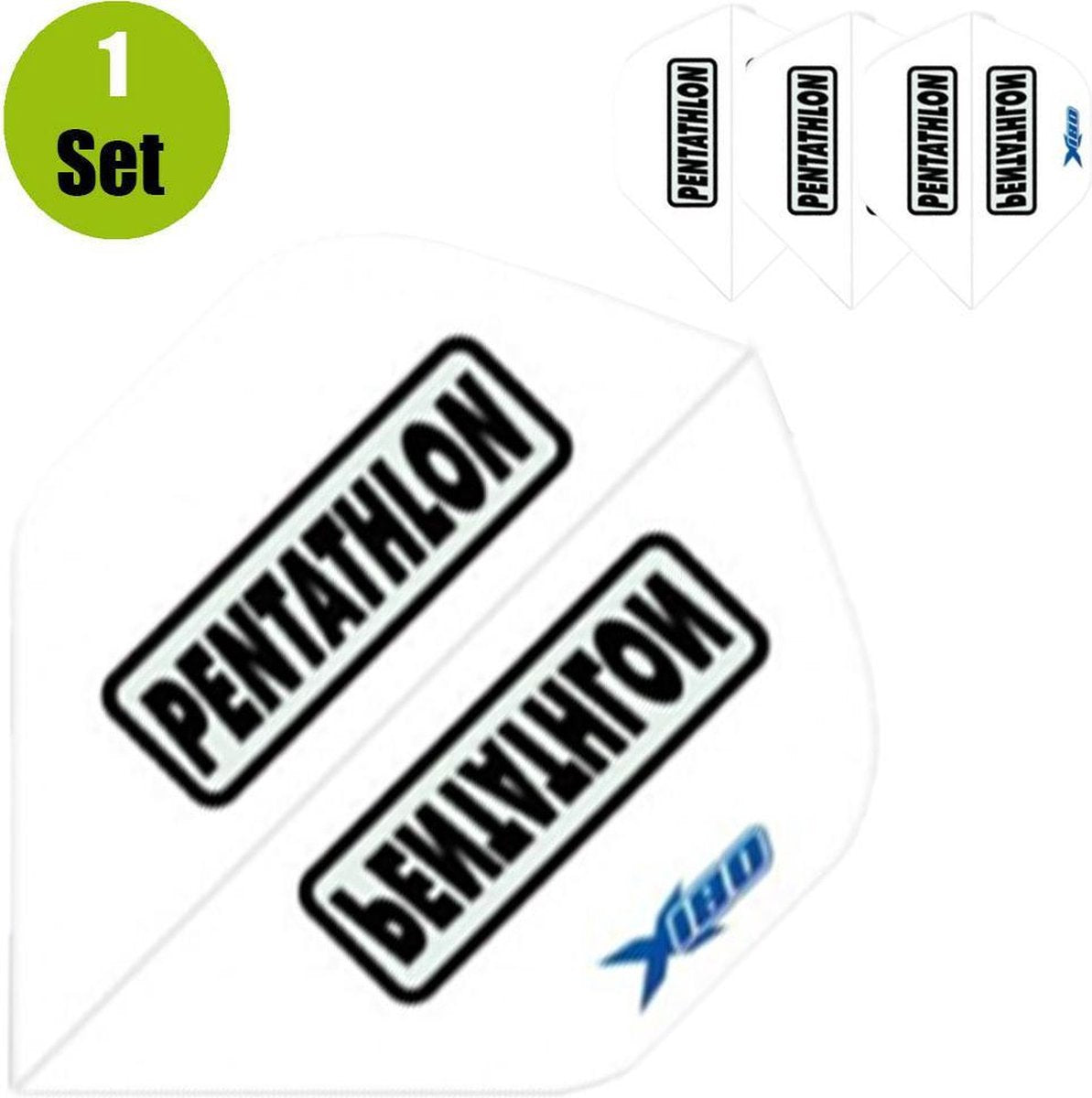 Pentathlon Xtream 180 Dartflights - Wit- ()