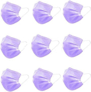 50 Paarse Wegwerp Mondmaskers | 50 Gekleurde Mondkapjes | 3 Laags | Hoogste Kwaliteitsgarantie
