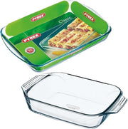 2x Glazen ovenschaal 1