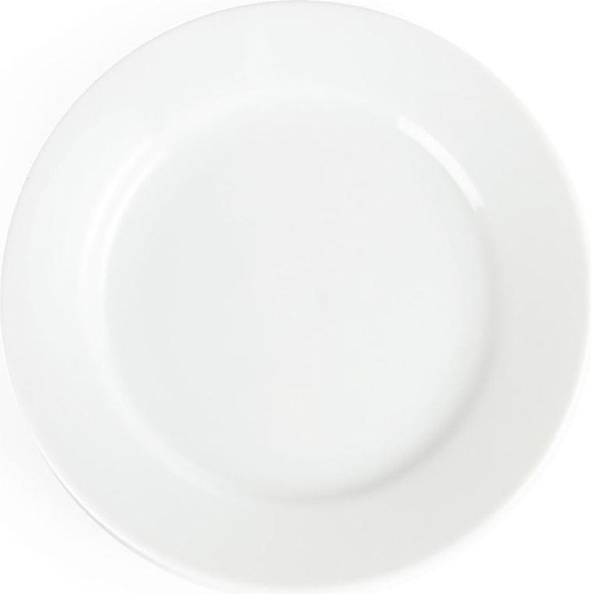 Olympia Whiteware borden met brede rand | 23 Ø cm | 12 Stuks