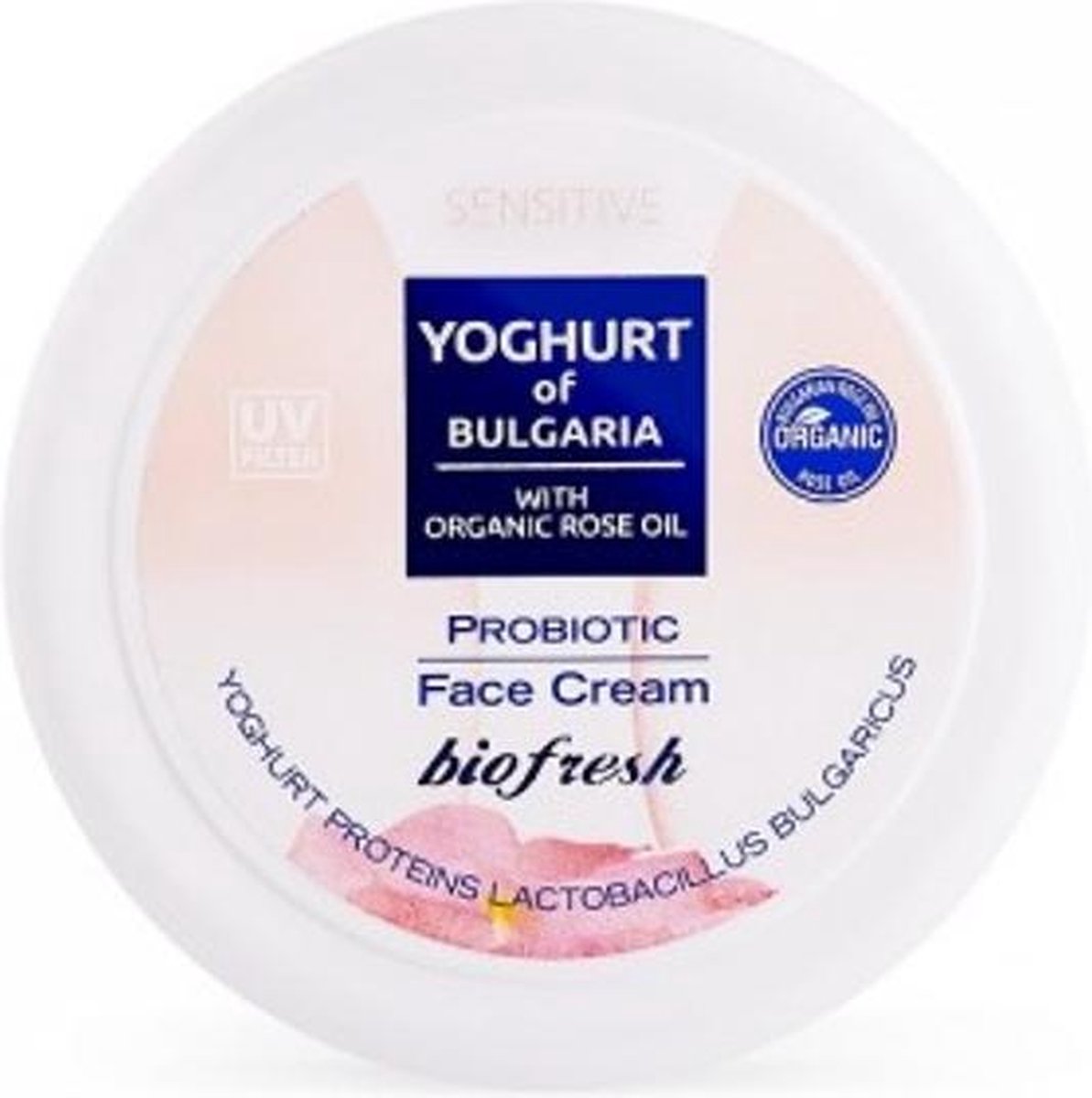 Yoghurt of Bulgaria gezichts creme 100 ml Probiotic met rozenolie - Biofresh