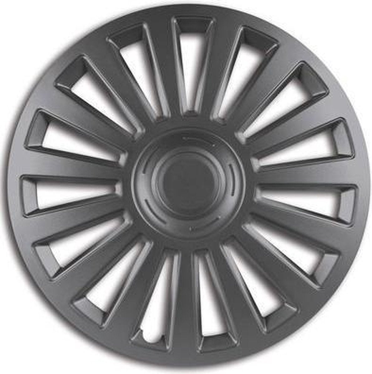 Car Plus Wieldoppen California Grafiet 15 Inch Abs Zwart Set Van 4