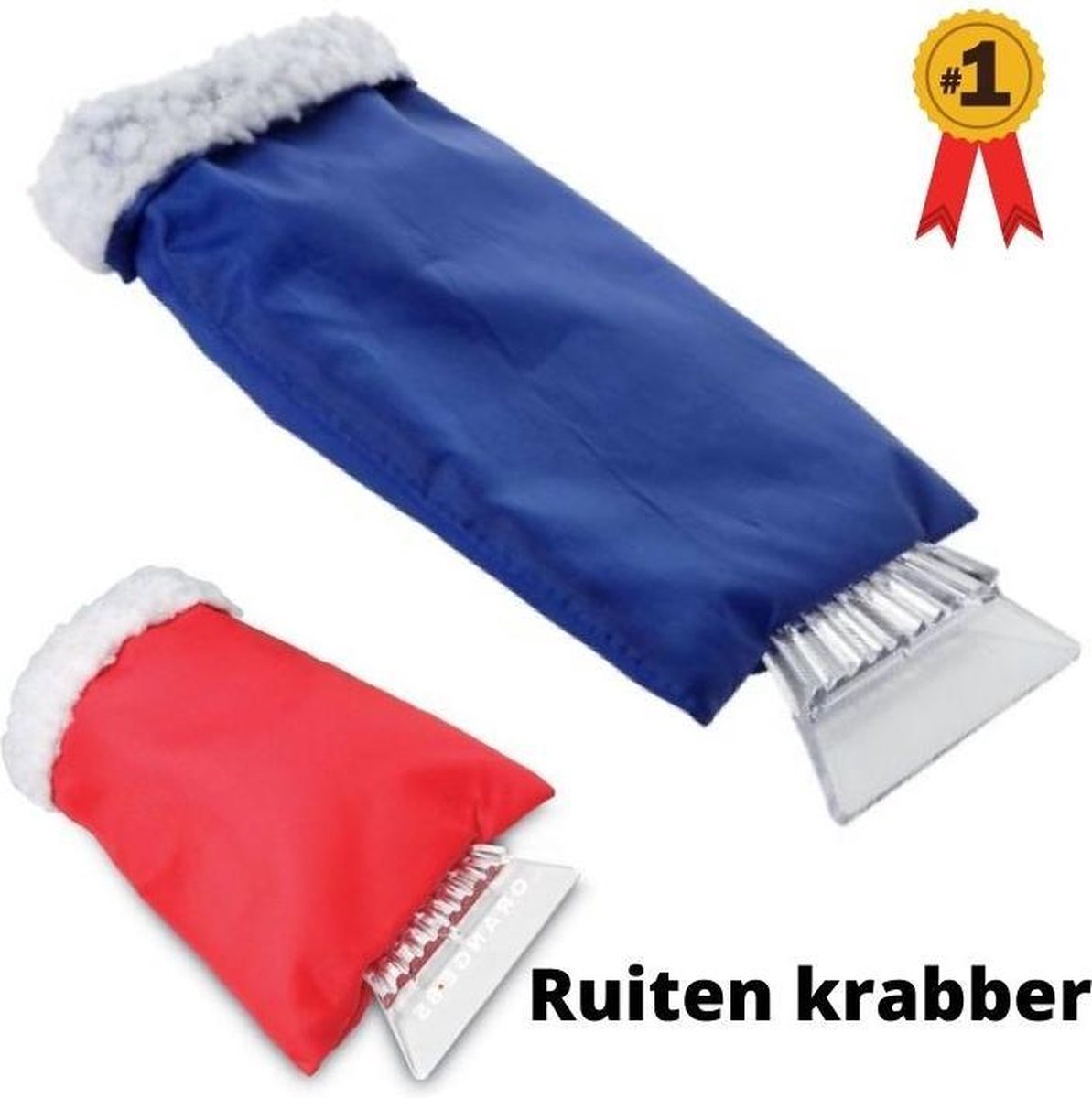 ijskrabber met handschoen - ruitenkrabber met handschoen - krabber - sneeuwkrabber -