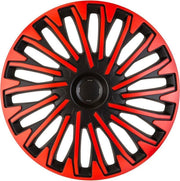 AutoStyle 4-Delige Wieldoppenset Soho 13-inch zwart/rood