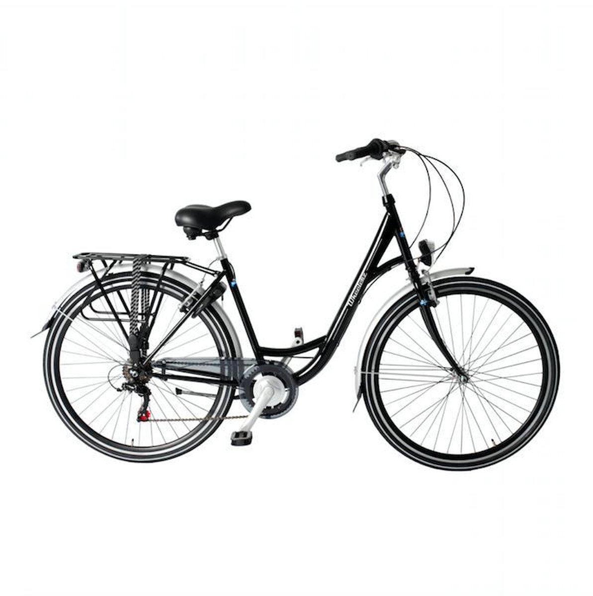 Wheelerz damesfiets 6 versnellingen 57cm glanszwart