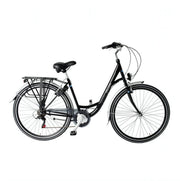 Wheelerz damesfiets 6 versnellingen 57cm glanszwart