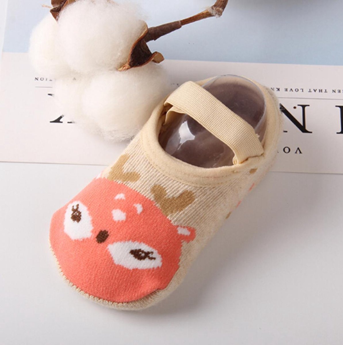 Hiden | Baby Anti-slip Sokjes - Pantoffels - Baby & Verzorging - 1-3 jaar | Hertje