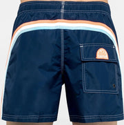 Sundek M504 Uni Board short Heren - M504  14Mid Length Swim Shorts with Rainbow Logo - Maat XXL  - Kleur  Blauw - Navy #24