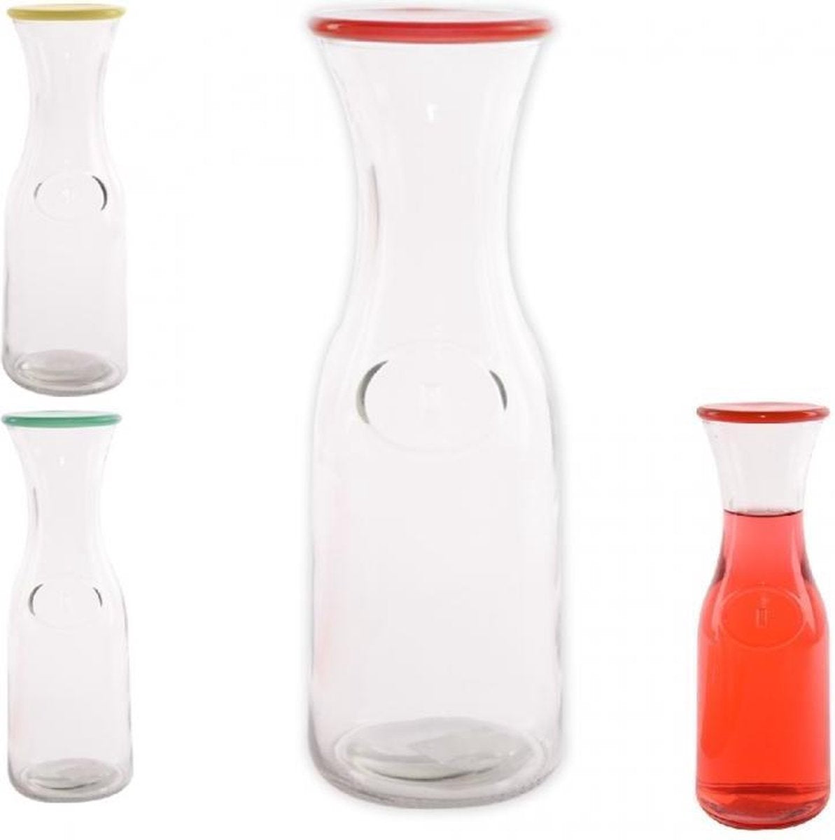 Waterfles 1L Ø9.7cm H.27.6cm met dop