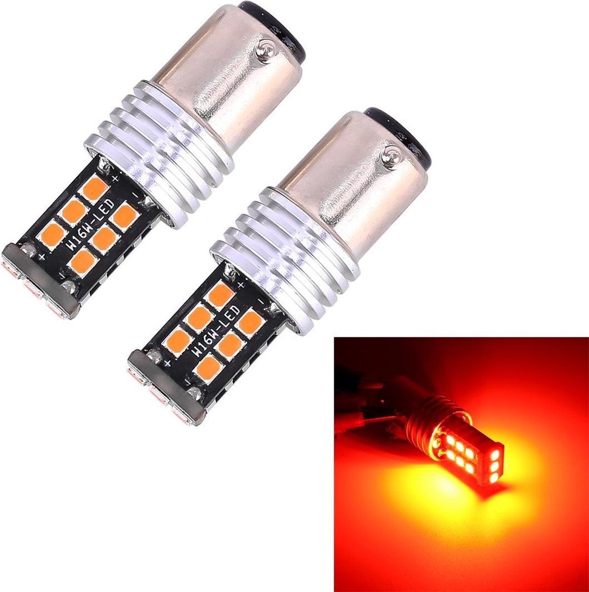 2 STKS 1157 / BAY15D 3 W LED 300LM SMD 2835 Auto Achter Remlicht voor Voertuigen