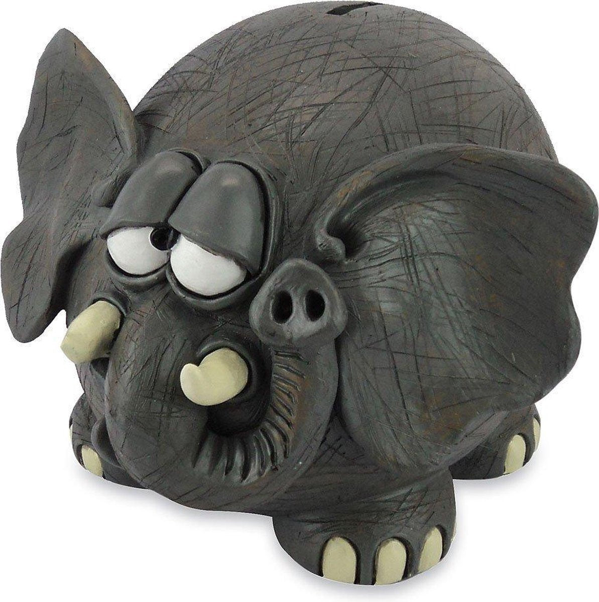 Spaarpot van een grappige olifant groot 22 cm
