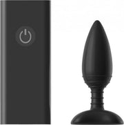 ACE MEDIUM Remote Control Vibrating Butt Plug - Black