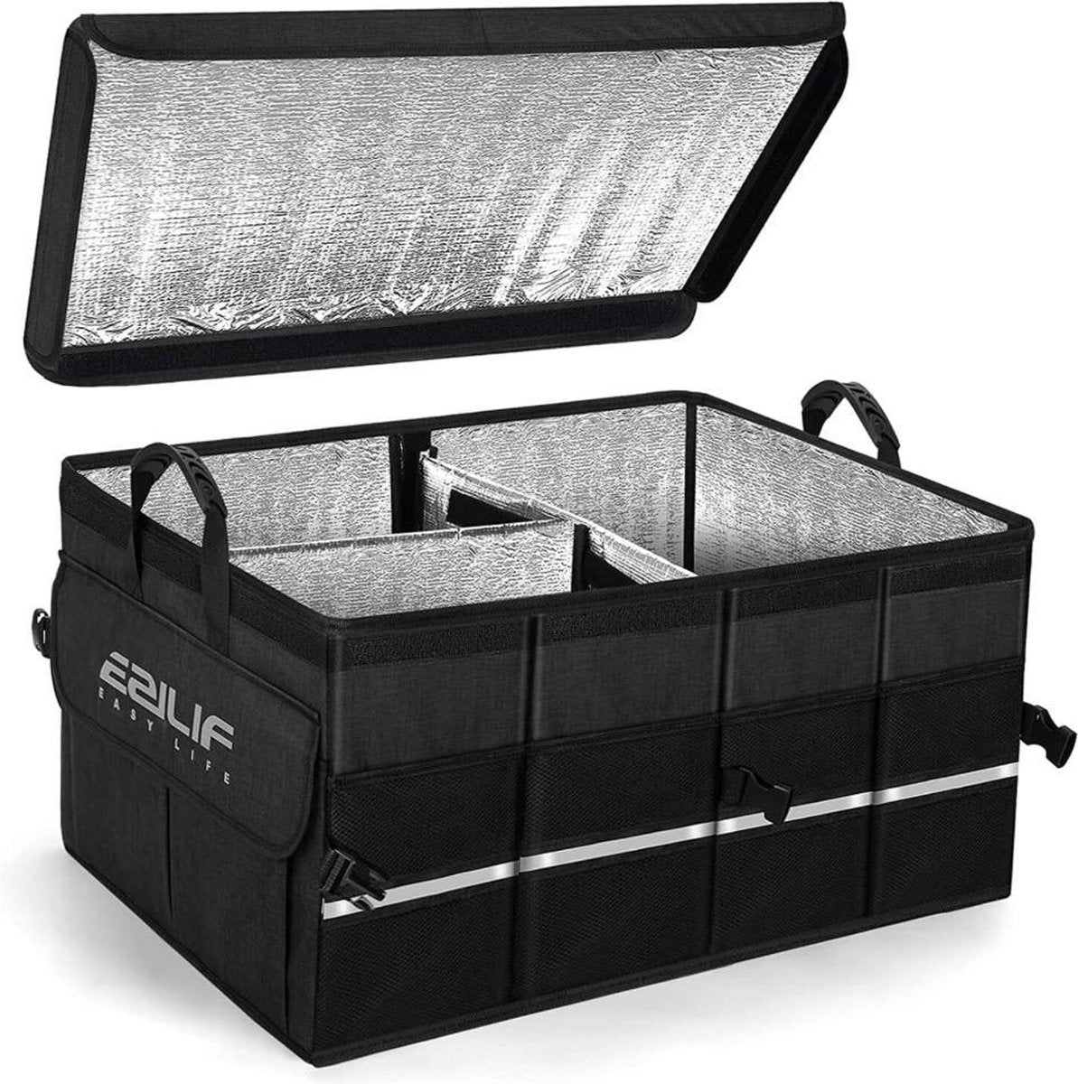 Kofferbak Opbergbox Organizer Auto Opbergen Boodschappen Opvouwbaar Organiseren Plaatsbesparend Autobox Met Deksel Inclusief Isolatie Voor Koud Of Warm