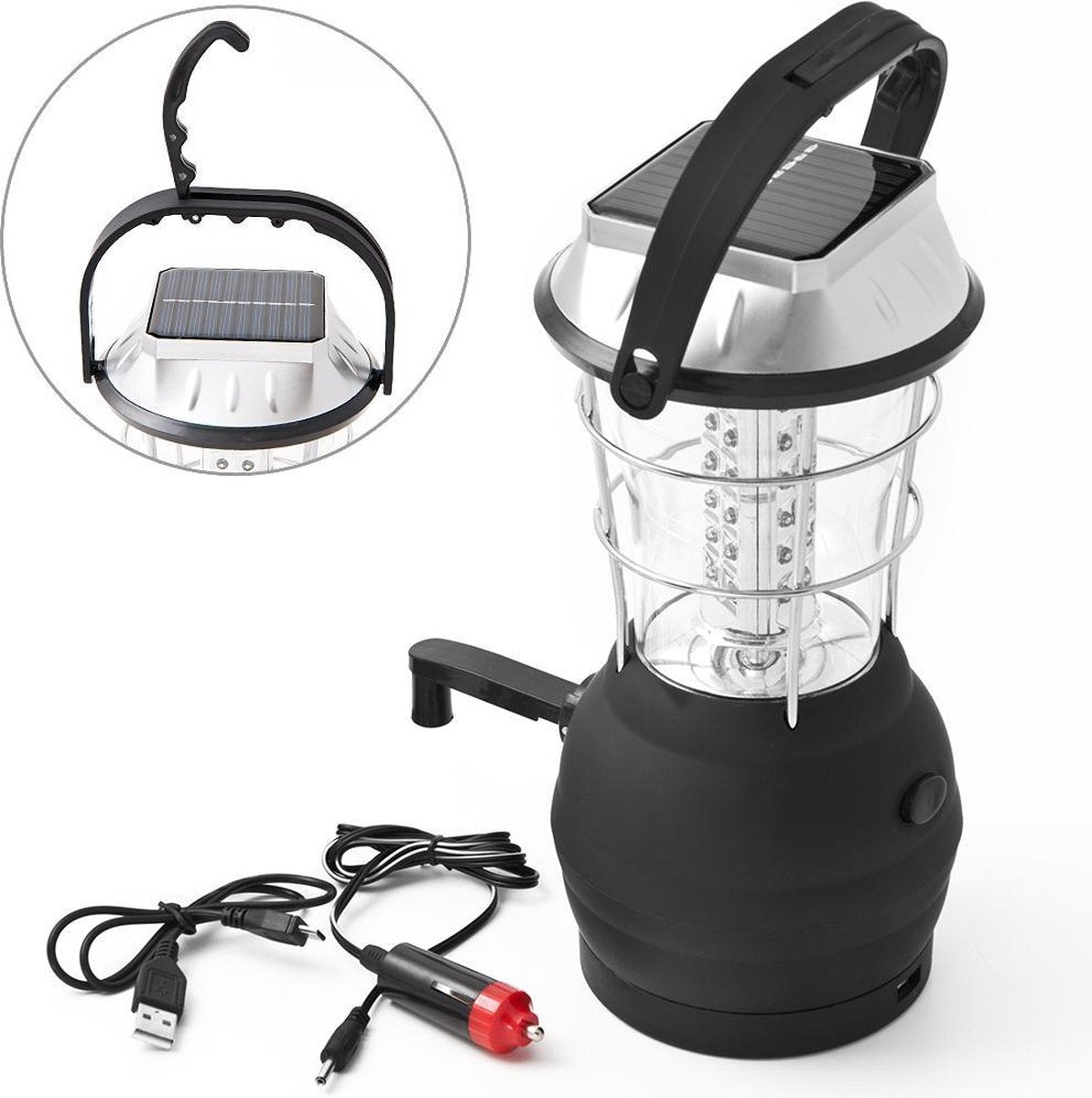 Solar campinglamp met 36 LED's