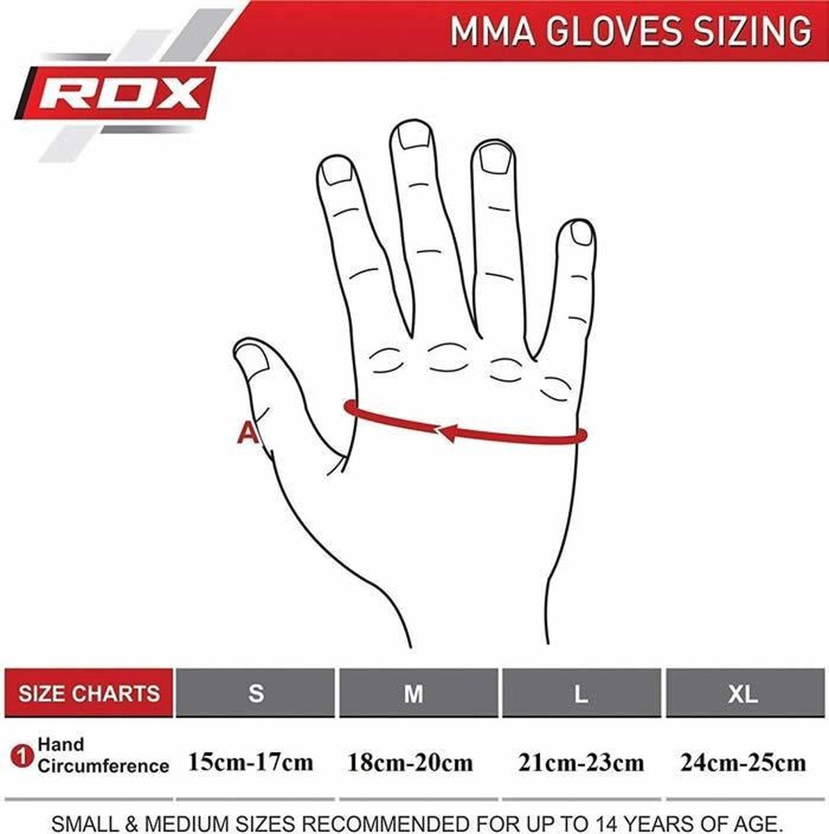 Grappling Gloves Model GGRF-12 - Blauw M