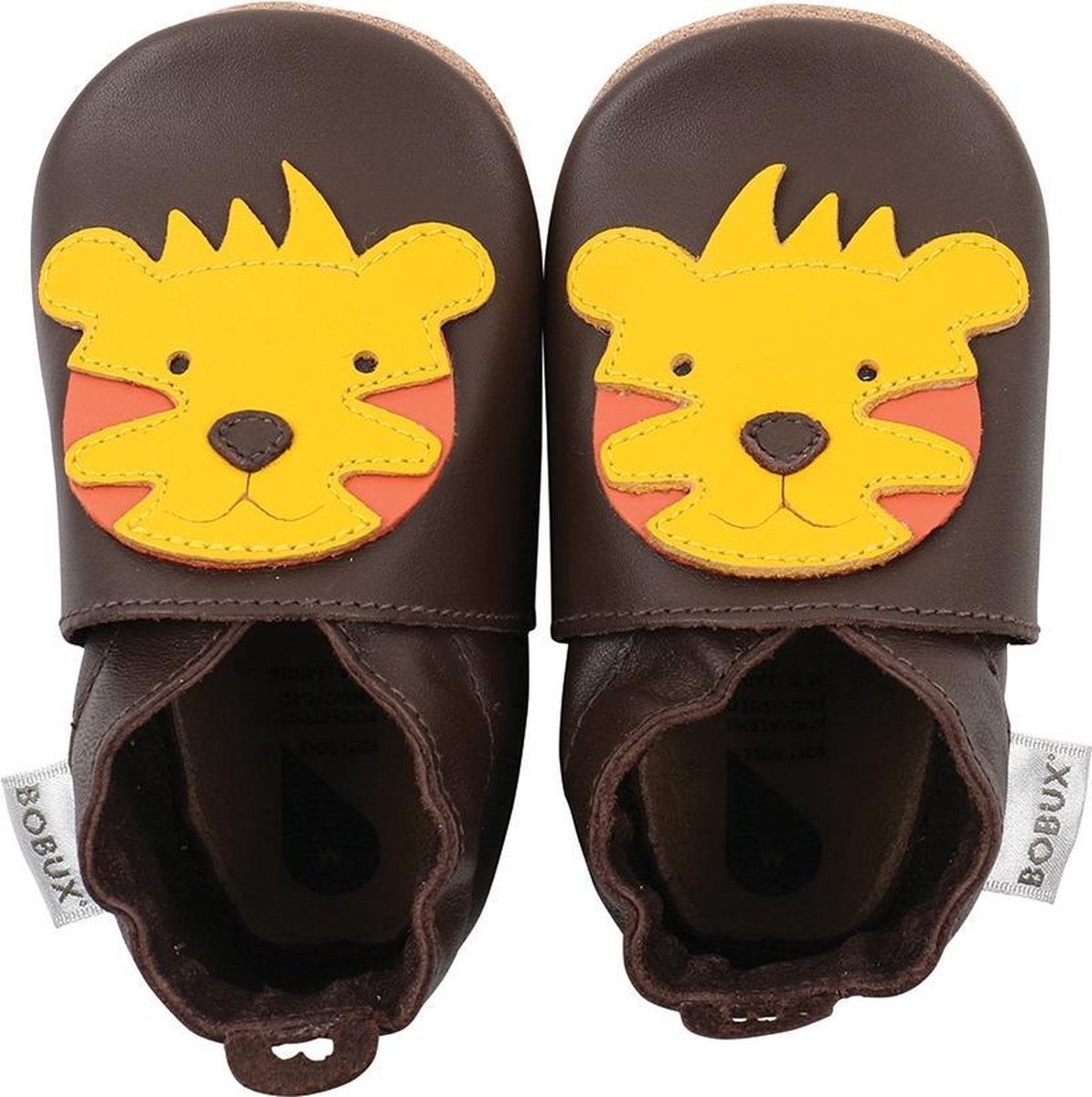 Bobux babyslofjes Tijger bruin geel Maat: 5XL (20