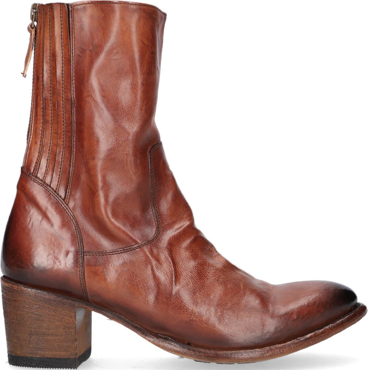 Cordwainer 40007 Enkellaarsjes - Enkelboots - Dames - Cognac - Maat 38