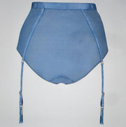 Hunkemoller Camila Guipure Motif Su Slip Met Charatels - Blauw - Maat XS