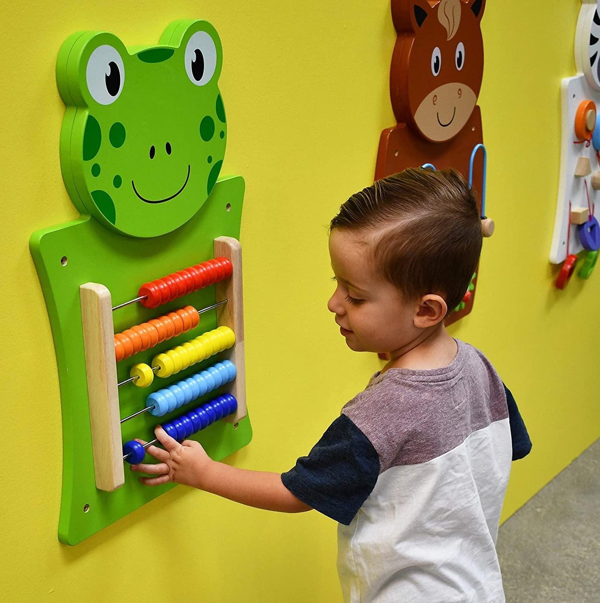Viga Toys Houten Wandspel Kikker Telraam Junior