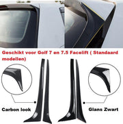 Achterraam Spoiler Wings Hoogglans Zwart Geschikt Voor Golf 7 En 7.5 Achterruit Spoiler R Line Tsi Tdi Gti Gtd R20