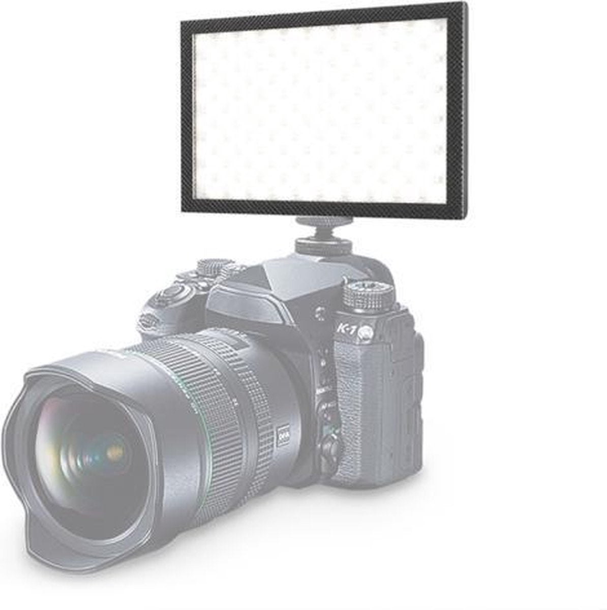 LUXCeO P02 LED-videolamp Superslank paneel 1000LM 3000-6000K Licht op camera Licht Selfie Zacht licht Videofotografie Studiolicht (zwart)