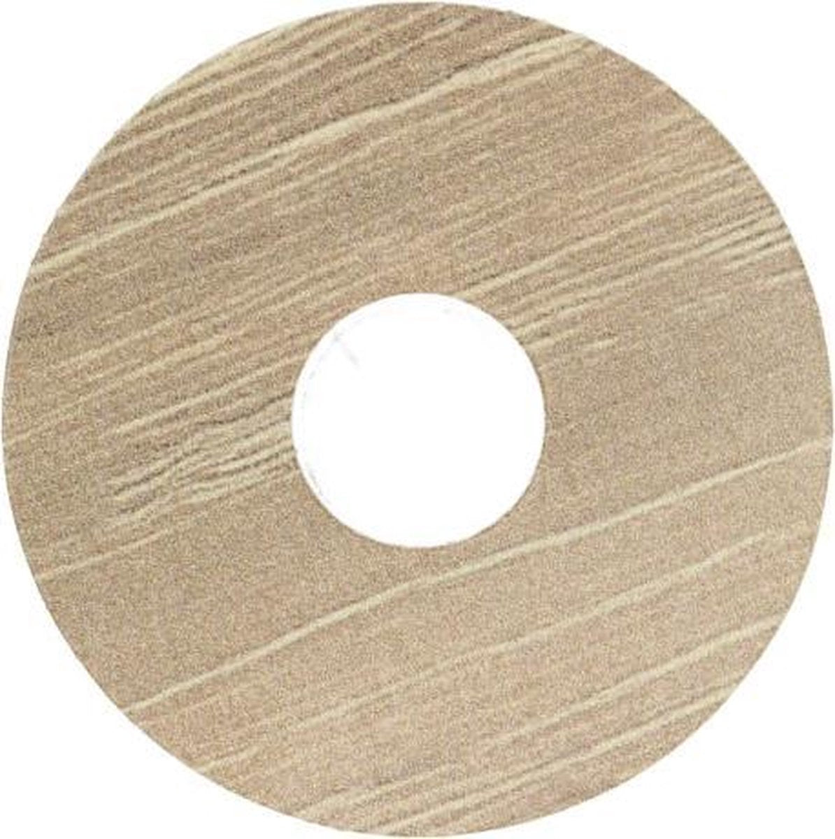 Zelfkl. rozet (17 mm) antiek eiken beige (10 st.)