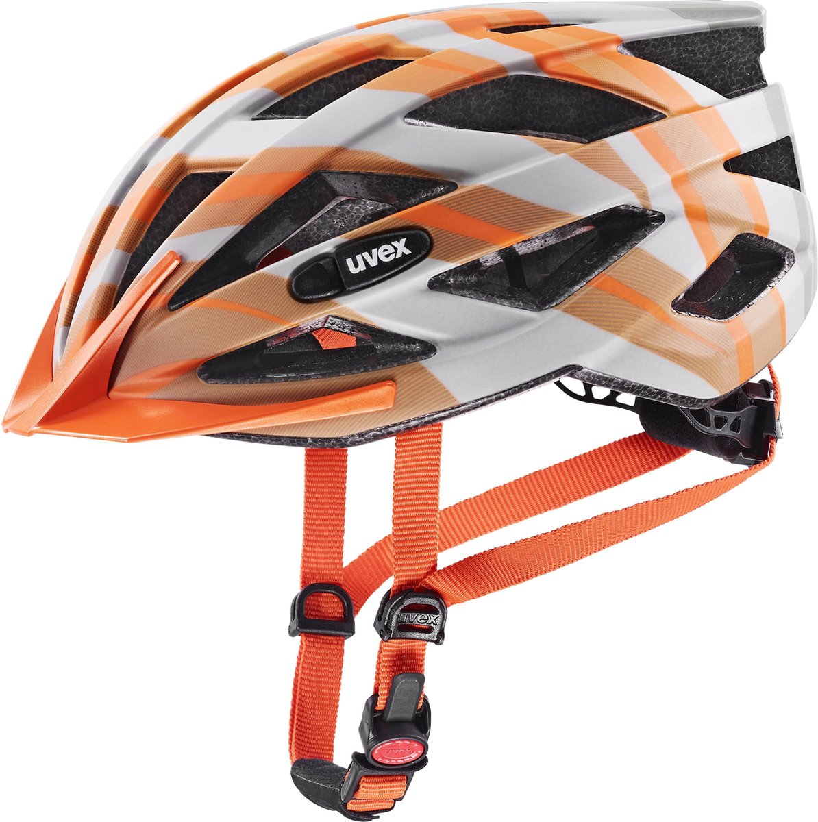 Uvex Air Wing CC Fietshelm - Grijs/Oranje - Maat S/M (53-55 Cm)